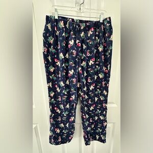Festive Dog Print Pajama Pants Ladies